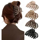 LuxusKollektion Haarklammer 4 Stück Große Haarklammer Oktopus Spinne Haar Klaue 9.5cm Damen
