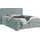 Home Affaire Boxspringbett HOME AFFAIRE "Manchester", blau (petrol), B:180cm L:208cm, Strukturstoff-Bezug (100% Polyester), Komplettbetten, Boxspringbett, 5 Breiten, 3 Ausführungen, 2 Härtegraden, Topper, Steppung