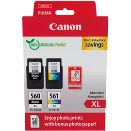Canon PG-560XL schwarz + CL-561XL CMY 3712C008