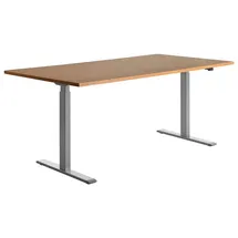 TOPSTAR Schreibtisch E-Table Buche / Grau