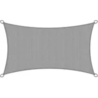 Sol Royal Sonnensegel rechteckig Grau HDPE