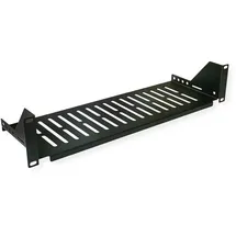 Value 26.99.0404 19" Fachboden, 2HE, max. 15 kg, schwarz