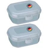 Westmark Snack-Boxen blau 7,4 cm 0,935 l 2-teiliges Set