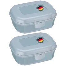 Westmark Snack-Boxen blau 7,4 cm 0,935 l 2-teiliges Set