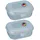 Westmark Snack-Boxen blau 7,4 cm 0,935 l 2-teiliges Set