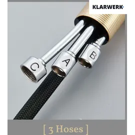 klarwerk Paul Küchenarmatur Niederdruck Gold