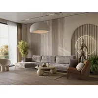 Fun Möbel Ecksofa Designersofa MADISON Stoff Tender Way Beige