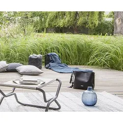 Sparset Plaid / Kuscheldecke Selene gris + Kissen