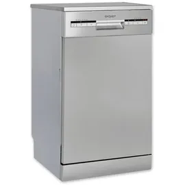 Exquisit GSP9109-030E Geschirrspüler (freistehend, 448 mm breit, Silber)