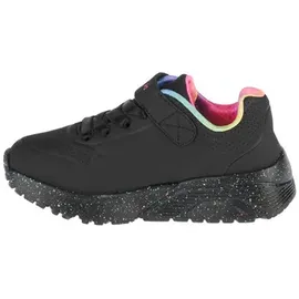 SKECHERS kinderschuhe Uno Lite Rainbow Specks Schwarz, 28