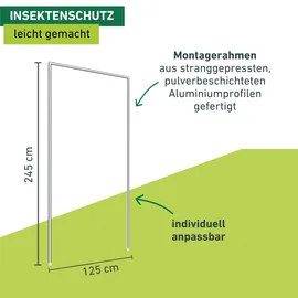 WINDHAGER Insektenschutz-Tür Expert 125 x 245 cm Weiß