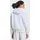 adidas SOFT LUX Full-Zip Hoodie Sweatshirt, Light Grey Heather
