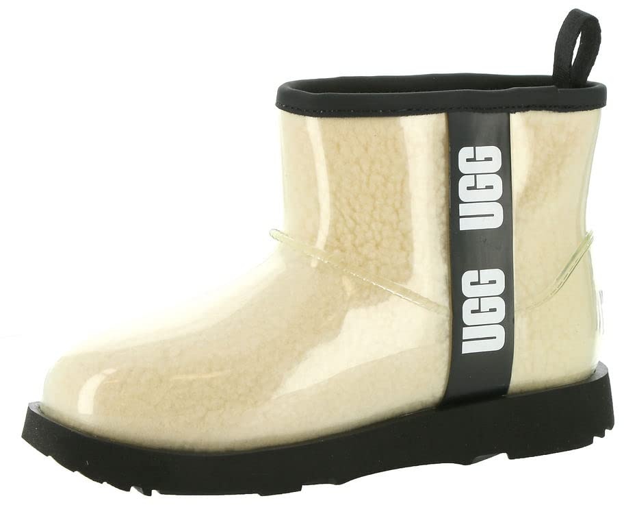 UGG Unisex Kinder Clear Mini Ii Classic Boot, Natural Black, 28.5 EU