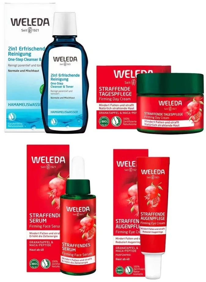 Weleda 2in1 Reinig. & straffende Gesichtspflege Granatapfel