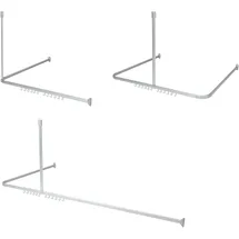 Sealskin Duschvorhangschienen-Set Easy-Roll Matt Aluminium