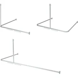 Sealskin Duschvorhangschienen-Set Easy-Roll Matt Aluminium