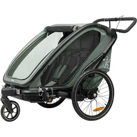 hauck Bike N Walk Duo Fahrradanhänger grün 2023