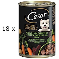 (EUR 5,27 / kg) Cesar Natural Goodness Lamm - ohne Getreide: 18 Dosen zu 400 g