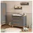 VitaliSpa Wickelkommode Malia, Grau/Artisan, 98 x 98 cm mit Schubladen