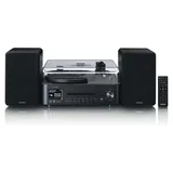 Lenco MC-760BK Stereoanlage DAB+, CD, MP3, Plattenspieler, Bluetooth®, Schwarz