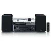 Lenco MC-760BK Stereoanlage DAB+, CD, MP3, Plattenspieler Bluetooth®, Schwarz