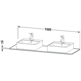 Duravit XSquare Konsole XS063HB9292,