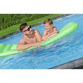 BESTWAY APX365TM Frame Pool-Set Ø 671 x 132 cm inkl. Sandfilteranlage, Abdeckplane und Poolleiter