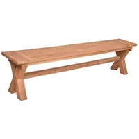 Lomadox Terrassenbank Bank Gartenbank Balkonbank aus recyceltem Teak-Holz, 200