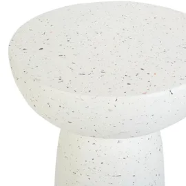 Beliani Beistelltisch Ø 33 x 71 cm Weiß