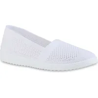 VAN HILL Damen Slip Ons Flach Strick Bequem Schuhe