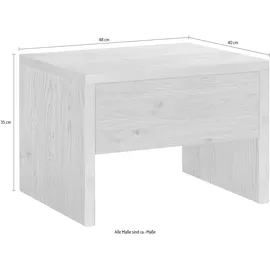 Hasena Nachtschrank Salva 48 x 40 x 35 cm Braun