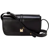 Marc O'Polo Umhängetasche "mit edlem Magnetverschluss", Damen, Gr. B/H/T: 7cm x 11cm x 12cm, schwarz, Leder, unifarben, Taschen Umhängetasche