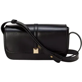 Marc O'Polo Umhängetasche "mit edlem Magnetverschluss", Damen, Gr. B/H/T: 7cm x 11cm x 12cm, schwarz, Leder, unifarben, Taschen Umhängetasche