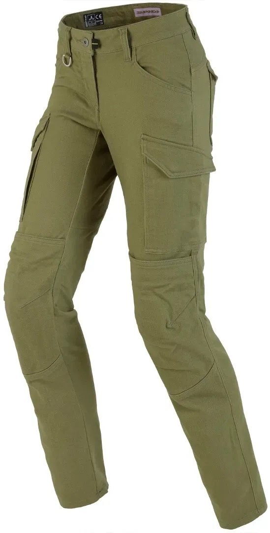 Spidi Pathfinder Cargo Damen Motorrad Textilhose, grün, Größe 26