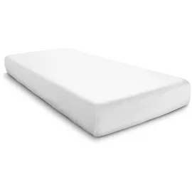 sleezzz Vital wasserdichtes Molton Spannbettlaken 100 x 200 cm weiß
