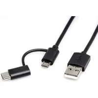 Roline USB-A auf Micro USB 2.0 1 m Schwarz