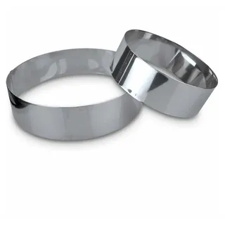 Staedter Städter 625136 Tortenring Durchmesser 22 x 6 cm, edelstahl, silber, 21 x 21 x 5 cm,