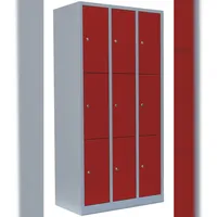 Steelboxx Schließfachschrank 9 Fächer Wertfachschrank Fächerschrank Spind 180x88,5x50cm