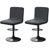 YINGAYOU Stuhlhussen für Barhocker mit Lehne Samt Stretch Barhocker Stuhlhussen Sehr Weich und Elastisch, Einfach Anzubringen Knitterfrei, Waschbar, Staubdicht (2, Grau)