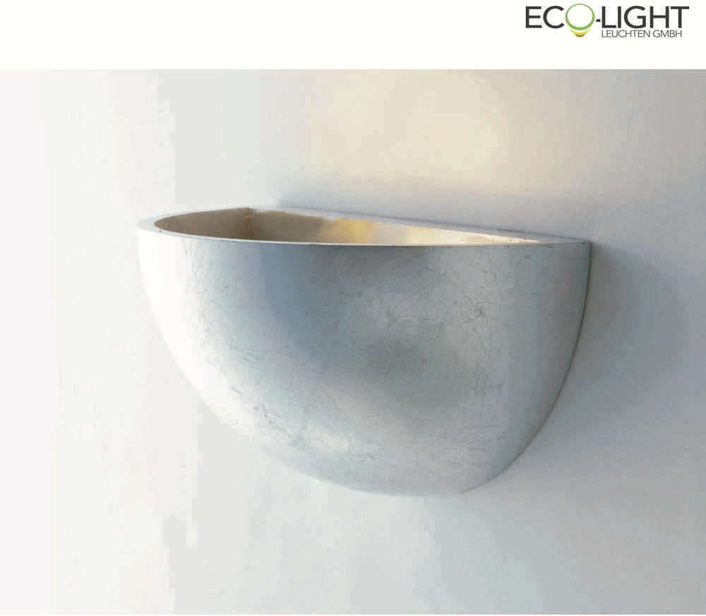Luce Design Gips-Wandleuchte MORITZ, 1-flammig, Uplight, exkl. 1xE27, max. 40W, gold ECO-I-MORITZ-S-SIL-AP