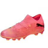 Puma FUTURE 7 Match FG/AG JR Fussballschuh, Sunset Glow Black/Sun STR, 37