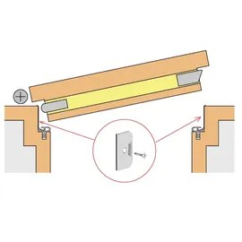 ATHMER Türdichtung Doppeldicht M-12/35 1-393 2-s.L.958mm Alu.silberf.HLT