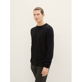 Tom Tailor 1038426 Basic Knit Pullover Black 2XL