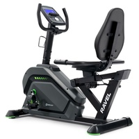 Hop-Sport Liegeergometer HS-120L Ravel - Liegefahrrad Heimtrainer mit 12 Trainingsprogrammen, Bluetooth & App Steuerung, LCD-Display