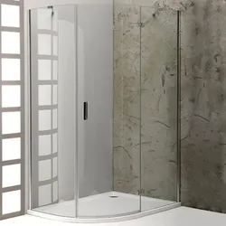 VITRA LINE Duschabtrennung Viertelkreis 1200x900mm, R550, rechts, Klarglas