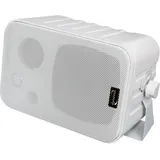 Dynavox 3-Wege Lautsprecher Paar, mit Halterung für Wand und Decke Weiß