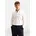 Businesshemd Schwarze Rose Herren Gr XXL 45 normale Ärmellängen weiß 100 Baumwolle unifarben slim fit 2-Knopf-Manschette Hemden Slim 1/1 Kentkragen Uni