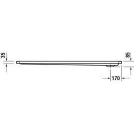 Duravit Rechteck-Duschwanne D-Code 160x80x8,5cm, Antislip, weiß