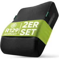 HiTS4KiDS AKRON Bubu Kindersitzerhöhung 2er Set | Praktische Sitzerhöhung Auto Kinder für 135-150 cm | Geprüfter Kindersitz 15-36 kg | Komfortabel, Atmungsaktiv & hygienisch waschbar