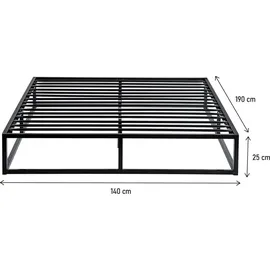 Habitat et Jardin Lattenrost 140 x 190 cm - Schwarz